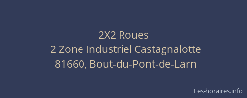 2X2 Roues