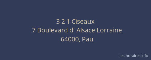 3 2 1 Ciseaux