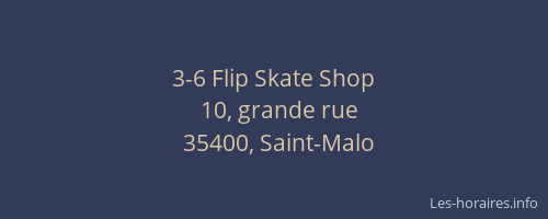 3-6 Flip Skate Shop