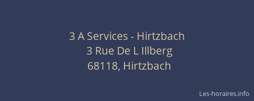 3 A Services - Hirtzbach