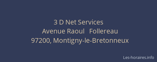 3 D Net Services