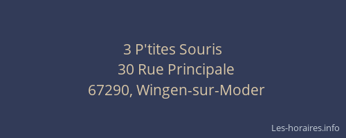 3 P'tites Souris