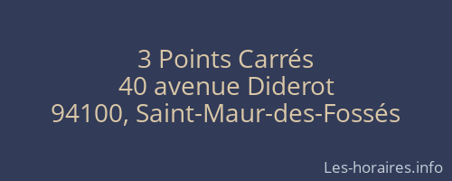 3 Points Carrés