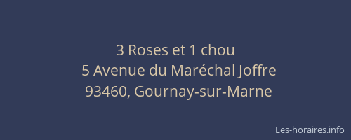 3 Roses et 1 chou