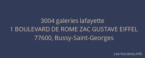 3004 galeries lafayette