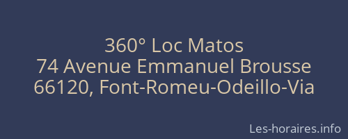 360° Loc Matos