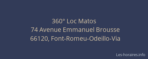 360&deg; Loc Matos