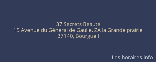 37 Secrets Beauté