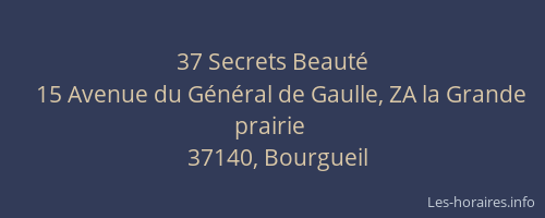 37 Secrets Beauté