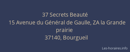 37 Secrets Beaut&eacute;