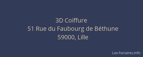3D Coiffure