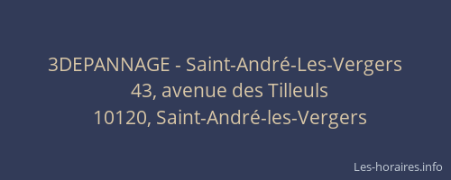 3DEPANNAGE - Saint-André-Les-Vergers