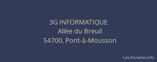 3G INFORMATIQUE