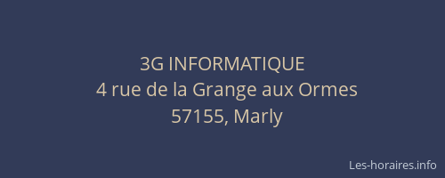 3G INFORMATIQUE