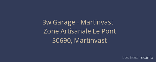 3w Garage - Martinvast