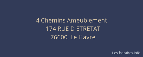 4 Chemins Ameublement