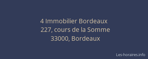 4 Immobilier Bordeaux
