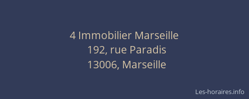 4 Immobilier Marseille