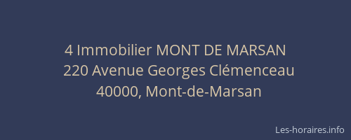 4 Immobilier MONT DE MARSAN