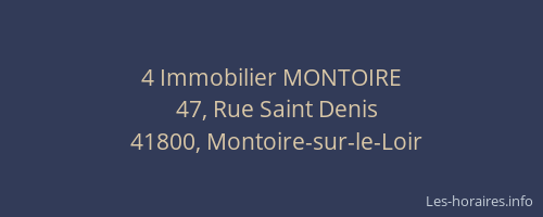 4 Immobilier MONTOIRE