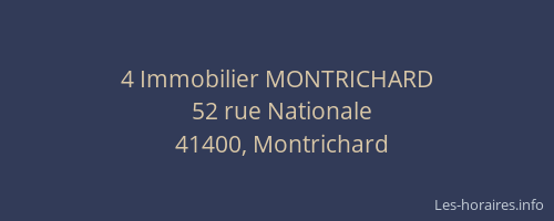4 Immobilier MONTRICHARD