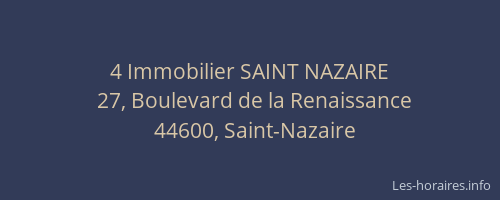 4 Immobilier SAINT NAZAIRE