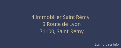 4 Immobilier Saint Rémy