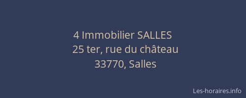 4 Immobilier SALLES