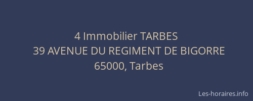 4 Immobilier TARBES