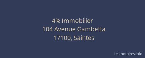 4% Immobilier