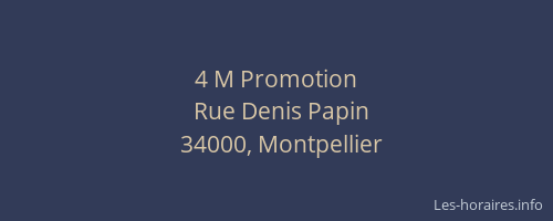 4 M Promotion