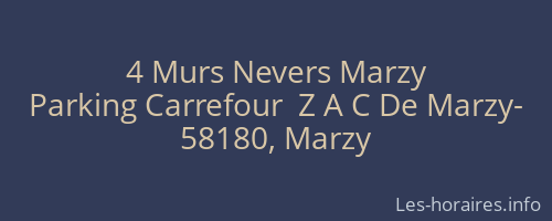 4 Murs Nevers Marzy