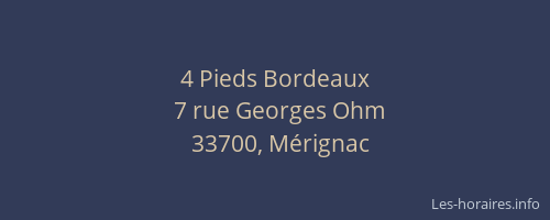 4 Pieds Bordeaux