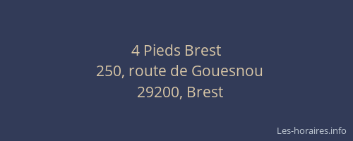 4 Pieds Brest