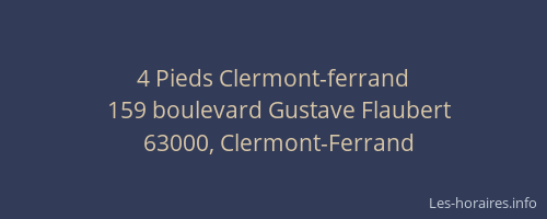 4 Pieds Clermont-ferrand
