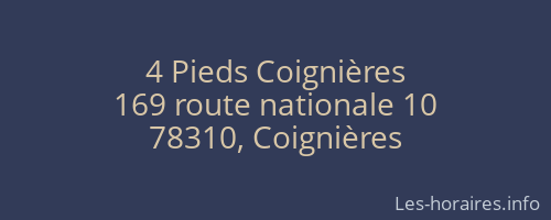 4 Pieds Coignières