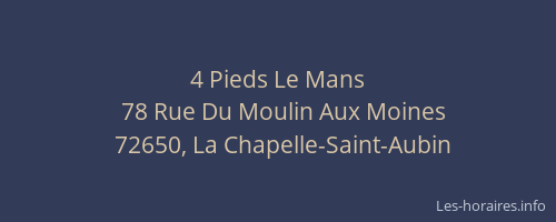 4 Pieds Le Mans