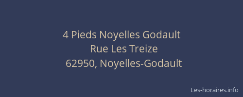 4 Pieds Noyelles Godault