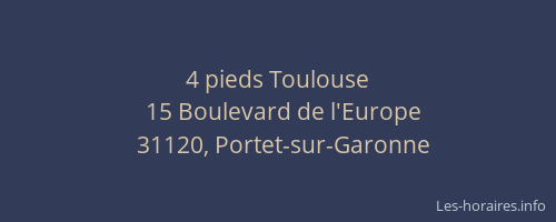 4 pieds Toulouse