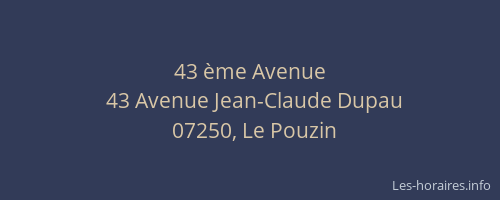 43 ème Avenue
