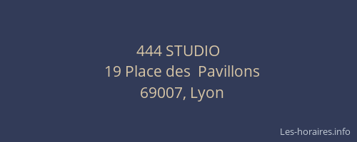 444 STUDIO