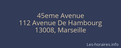 45eme Avenue