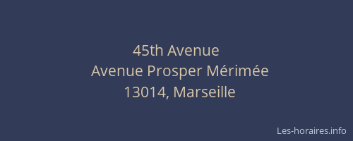 45th Avenue