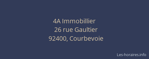 4A Immobillier