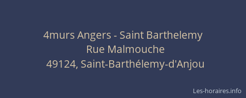 4murs Angers - Saint Barthelemy