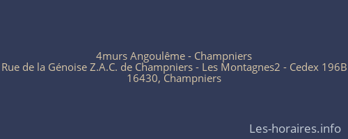 4murs Angoulême - Champniers