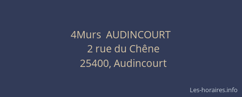 4Murs  AUDINCOURT