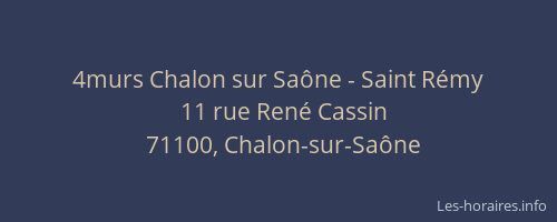 4murs Chalon sur Saône - Saint Rémy