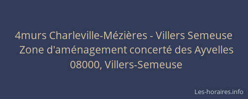 4murs Charleville-Mézières - Villers Semeuse