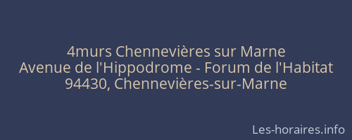 4murs Chennevières sur Marne